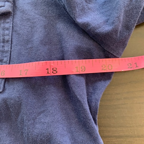 CRIQUET Mens Short Sleeve Polo Shirt Navy Blue Size M Organic Cotton Pocket - Picture 8 of 12